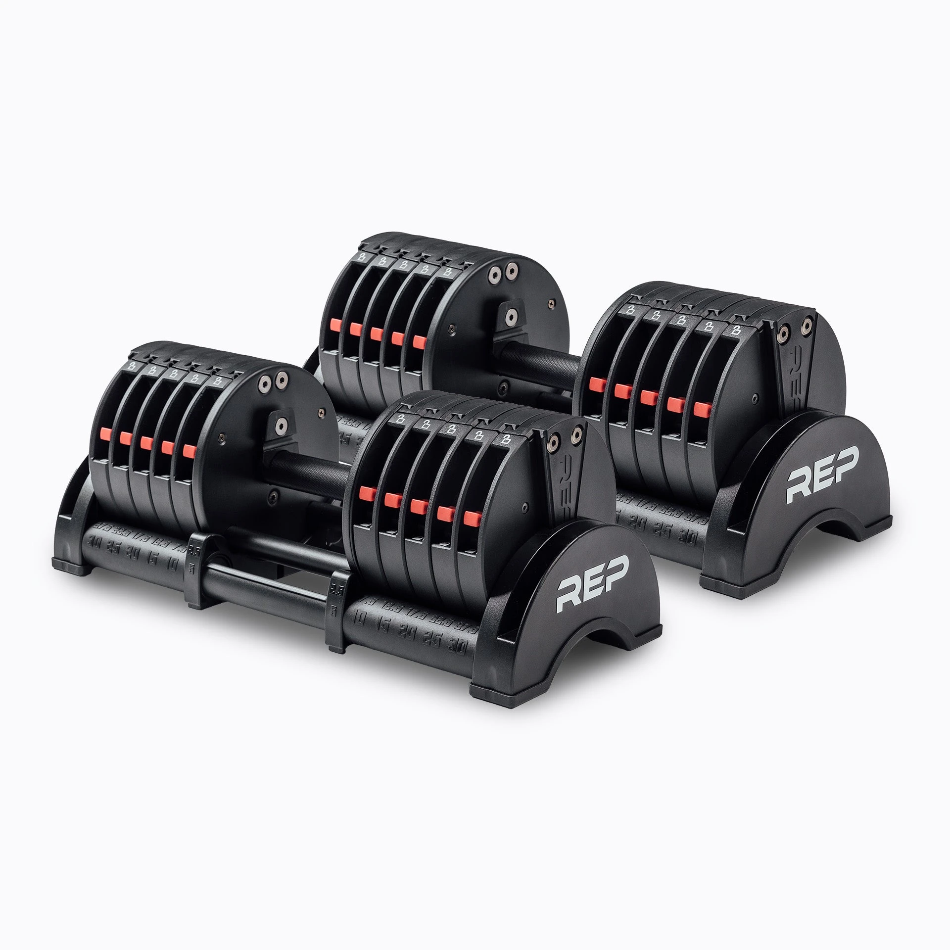 QuickDraw 30 kg pair, DBS-6500-030 seated pair with visible plate switches